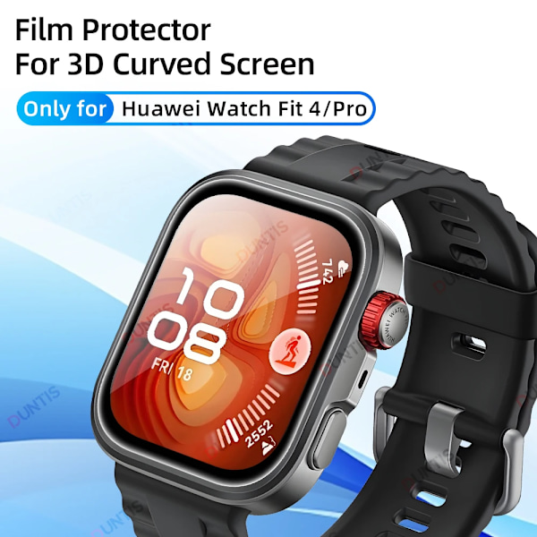 Skärmskydd för Huawei Watch Fit 4 / 4 Pro 3D Böjt Skärmskydd Ultra-HD Full Täckning Skyddsfilm Tillbehör 2PCS for Huawei Fit 4 Pro