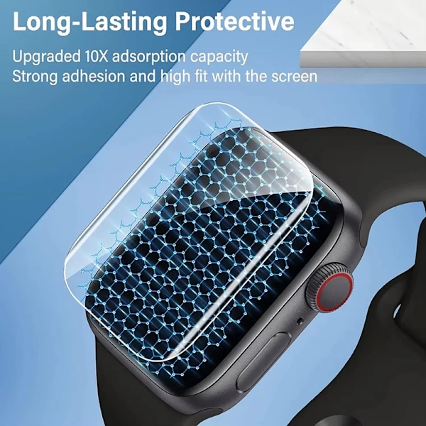 5 st Hydrogel Film för Apple Ultra 1 2 49mm 7 8 9 41mm 45mm Full Screen Protector iWatch Series 6 5 4 SE 3 2 44mm 42mm 40mm 38mm Series 789 41mm 3PCS
