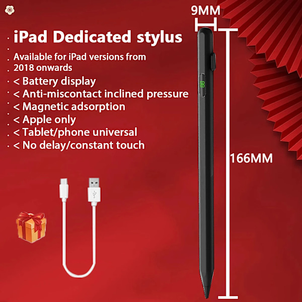 Universal Stylus Touch Penna För Apple Pencil Android iOS Windows Skärm Kapacitiv Penna För Samsung iPad Xiaomi Tablet tillbehör PURPLE