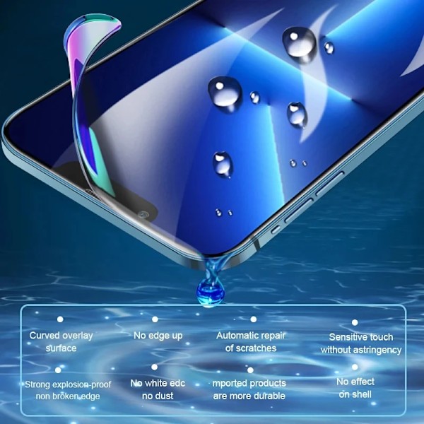 3 st Mjuk Hydrogel Film för iPhone 16 15 14 13 12 11 Pro Max XS XR X 7 8 15 Plus Skyddande 2025 Silikon TPU Skärmskydd ny For iPhone 11 3Pcs