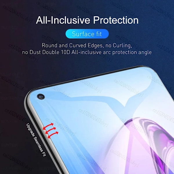 5 st Fulltäckande Hydrogel Film För OPPO A94 A12 A54 A31 A32 A33 A5 A9 2020 A53 Skärmskydd För OPPO A74 A91 A92 A76 Gel Film for oppo A52 A72 A92 Hydrogel Film