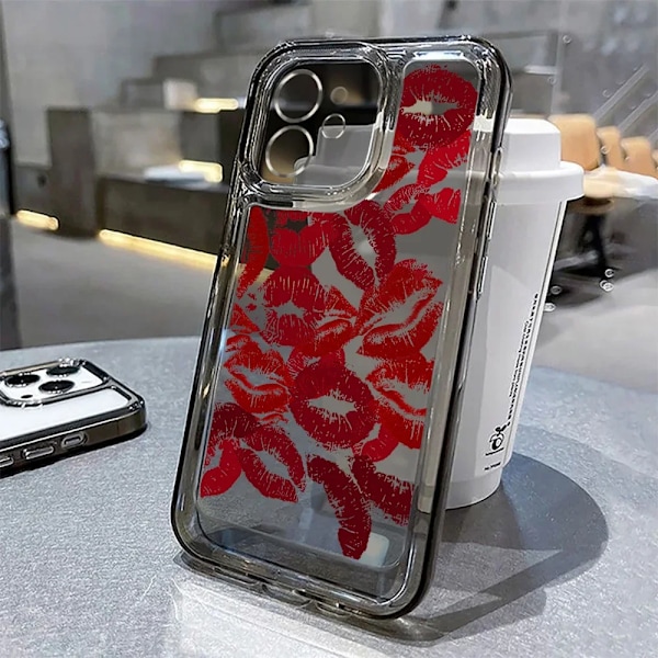 Skal för iPhone 15 14 13 12 11 XSM XR X 7 8 Plus Blomma Himmel Ins Telefonskal Fullständigt Skydd Transparent Skal Mjukt Omslag KY-02-D0015 iPhone 13 Pro Max