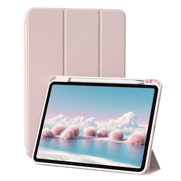 Pennfodral för iPad Air Pro 10.9 11 12.9 13 11:e 10:e 9:e 8:e generationen Flip Smart Läderfodral Mjukt Silikon Baksida Pink iPad Pro 11 2022