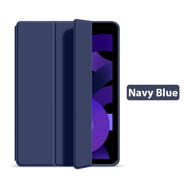 Fodral för iPad Pro 11 12.9 13 tum M2 M3 2025 10:e generationen 10.9 A16 Air 6 5 4 3 Funda för Apple iPad 9:e 8:e 7:e 10.2 Mini 6 7 Navy Blue 7th 8th 9th 10.2