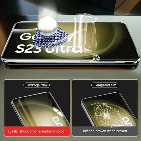 3-pack Hydrogel Film För Samsung S25 S24 S23 S22 S21 Ultra Plus FE A56 A55 A54 A36 A35 A15 A16 5G Skärmskydd Samsung A06 Hydrogel Film