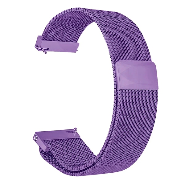 22mm Milanese Loop Armband för Redmi Watch 3/5 Lite Metallstål Armband för Redmi Watch 3/5 Active för Galaxy Watch 7 6 5 4 40mm44mm purple 22mm