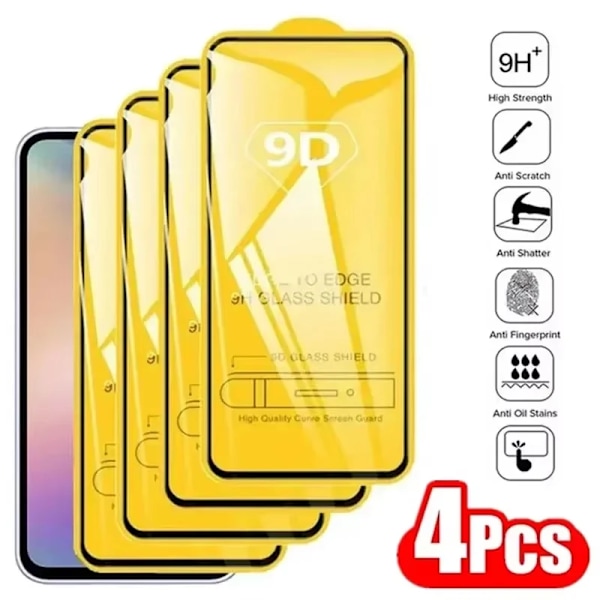 4 st Skärmskydd Härdat Glas För Samsung Galaxy A16 A15 A14 A13 A26 A25 A56 A55 5G A54 A53 A52 A51 A36 A35 A32 A34 A33 A35 5G-A36 5G 2 pieces