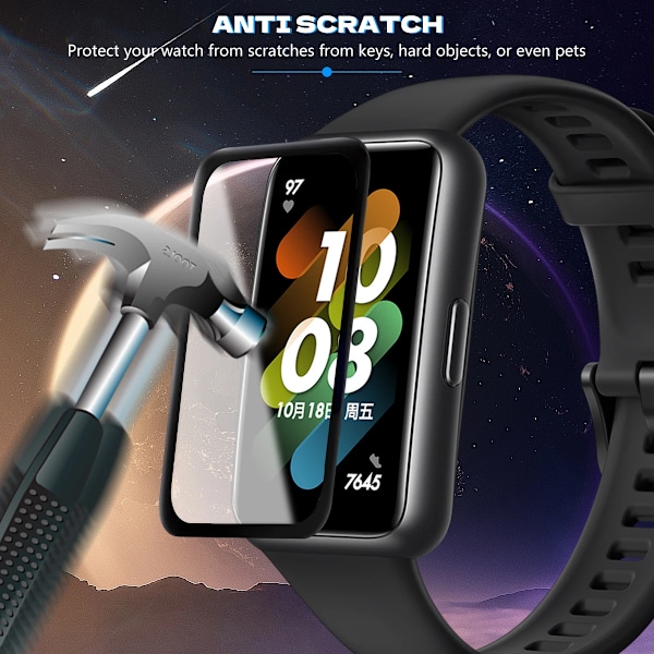 Skärmskyddsfilm för Samsung Galaxy Fit 3 Skärmskydd Anti-repa för Galaxy Fit3 Smartwatch-skydd (Ej Glas) 3Pcs For Samsung Fit 3