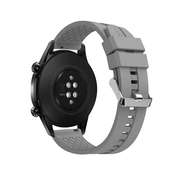 20mm/22mm klockarmband för Samsung Galaxy Watch 6-4-Classic/5 Pro Active 2 40/44mm silikonarmband för Huawei GT 4-2-3 pro band 10 gray Amazfit gts 4-3-2