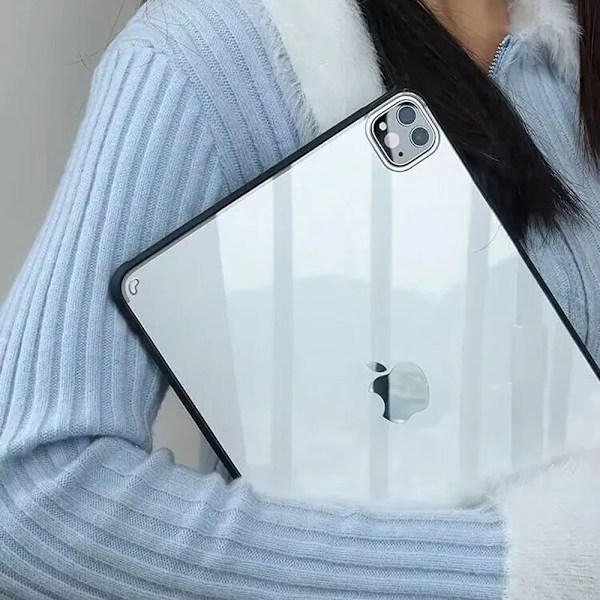 Skal för iPad Pro 11 Fodral 10.2 9/8/7:e Generationen 9.7 5/6:e Air 4/5 10.9 10.5 10:e 10.9 mini 4 5 6 Silikon Transparent Skydd Funda iPad 10.2 7th 8th9th