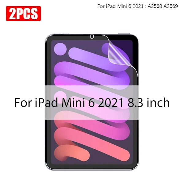 2 st/förpackning Papperskänsla Skärmskydd Målningsmatt PET-film För iPad Pro 11 13 M4 12.9in Air Mini 8:e 9:e 10:e Gen 9.7 10.9 For iPad Mini 6 2021
