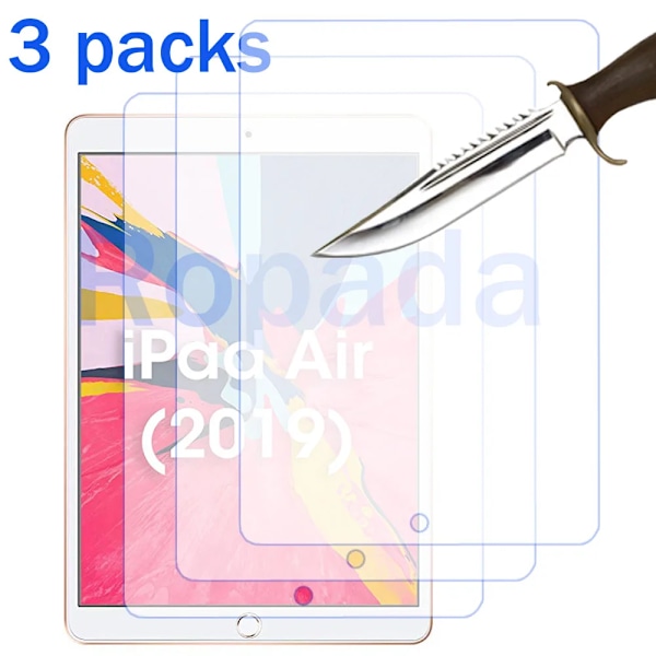 3 st glasskärmskydd för Ipad 2 3 4 air 2022 10:e 10.9 5:e pro 7.9 9.7 10.2 7:e 8:e 9:e generationen 10.5 mini 6 5 IPD air3 10.5 3PCS