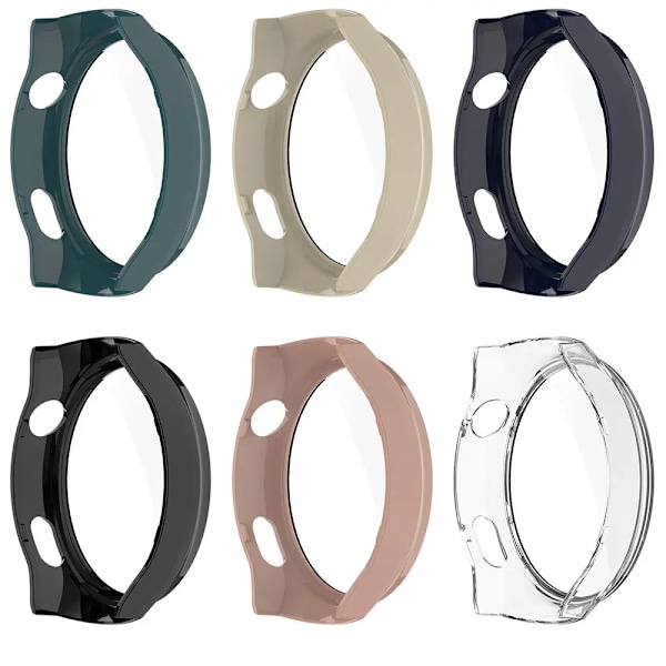 PC Klockskyddsfodral för Huawei Watch4 Pro Space Edition Stötsäkert Fullskärmsskydd Skal /M Härdat Glas clear
