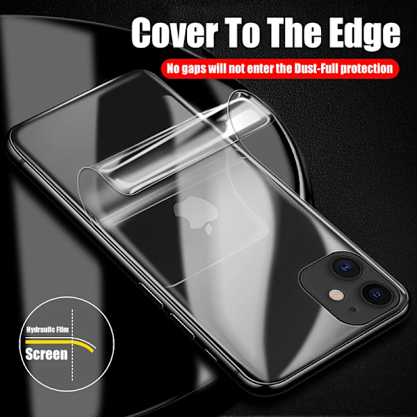 4 st Hydrogel Film för iPhone 11 12 13 14 15 16 Pro Max Skärmskydd för iPhone 14 15 16 Plus 11 12 13 Baksida Film Ej Glas For iPhone 14 Plus 4 pieces