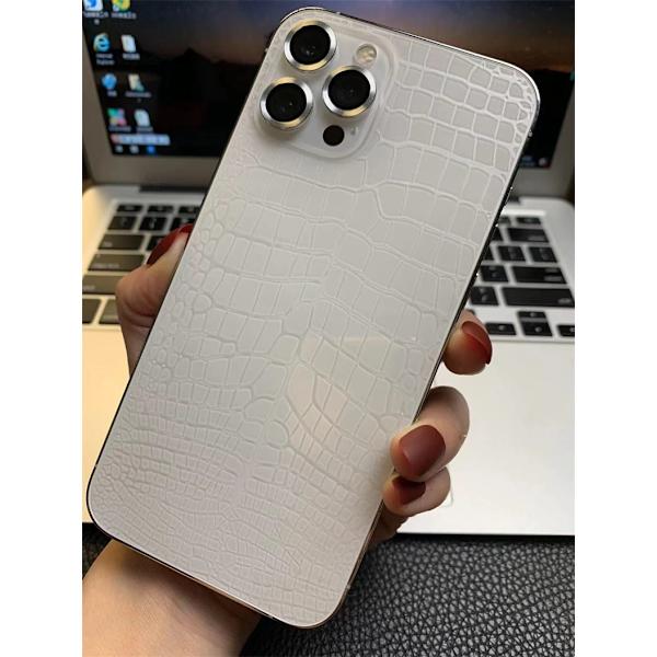 2 st Krokodilmönstrad Mjuk Klar Hydrogel Film för iPhone 16 15 14 Plus 13 12 mini 11 Pro X XS Max XR Skärmskydd for iPhone XR 2Pcs Crocodile Films