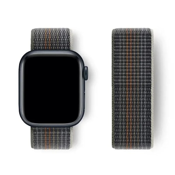 Nylon Loop Armband för Apple Watch band 44mm 40mm 45mm 41mm 46 42mm 49mm 44 45 mm armband iWatch serie 10 9 SE 7 6 5 4 Ultra 2 NEW Midnight 140 40mm 41mm S10-42mm
