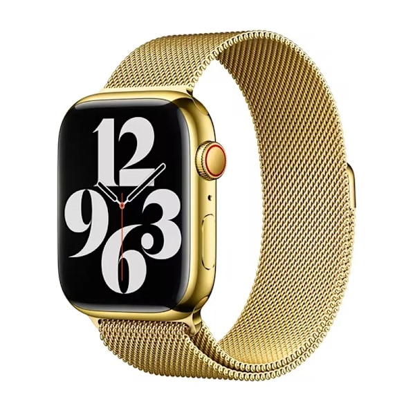 Metall Milanese Loop Armband för Apple Smartwatch Iwatch Ultra 2 46mm Serie 10 9 8 7 6 5 49 41 40 44 42 gold 38 40 41 S10-42mm