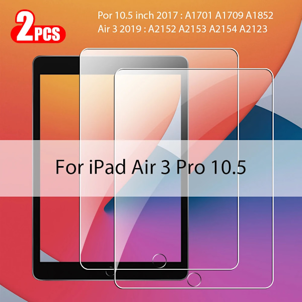 2 st Härdat Glas Skärmskydd För Ipad Pro 13 12.9 M4 Air 11 M3 M2 5 4 Mini 6 7 9 9:e 10 10:e Generationen A16 Tillbehör Air 3 Pro 10.5