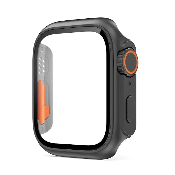 Glas+Skal För Apple Watch S10 42mm 46mm Skärmskydd Fodral Byt Till Ultra Bumper Skal Fodral För iWatch Series 10 987654SE OriginalB Series10 46MM