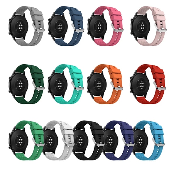 20mm/22mm klockarmband för Samsung Galaxy Watch 6-4-Classic/5 Pro Active 2 40/44mm silikonarmband för Huawei GT 4-2-3 pro band 5 Army Green Amazfit Bip-U-S-lite
