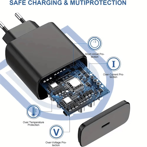 45W PD USB C Laddare Supersnabb Laddare Typ C Kabel För Samsung Galaxy S22 S23 Ultra Note 20 Snabbladdning Telefonladdare Adapter Black EU And Cable