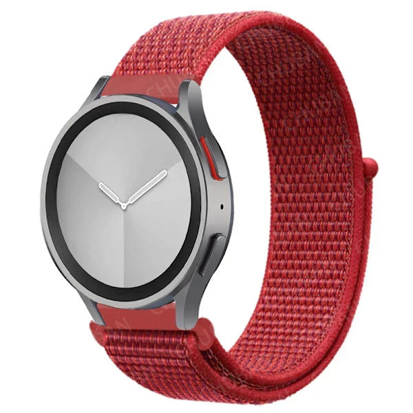Nylon loop Band för Samsung Galaxy Watch 7-FE 6/5/pro/4/Classic/active 2 20mm/22mm sportarmband huawei gt 5-4-2-2e-3 pro rem 28 China Red 20mm watch band