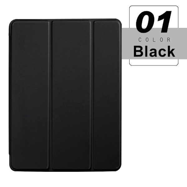 Fodral för iPad Air 1 2013 9.7 Flip Trifold Ställ Fodral PU Läder Full Smart Auto Wake Omslag För ipad air1 A1474 A1475 A1476 Fodral Black For iPad Air 1