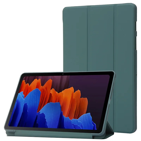 För Samsung Tab A9 Plus Fodral 11 tum Trefaldigt Läder Mjukt Bakre Ställ Tablet Funda För Galaxy Tab A9 Plus Fodral Coque SM-X210 X216 sky blue Tab A9 Plus(11 inch)