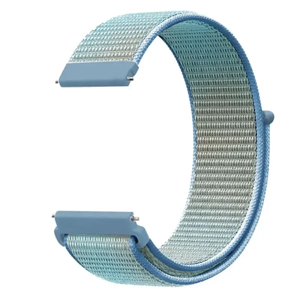 20 22mm Nylon Klockarmband För Garmin Vivoactive 3 4 5/Venu 2 Plus/Venu 3/Forerunner 55 158 265 965 745 645 255 Music Loop Armband Cornflower blue 22mm Width Band