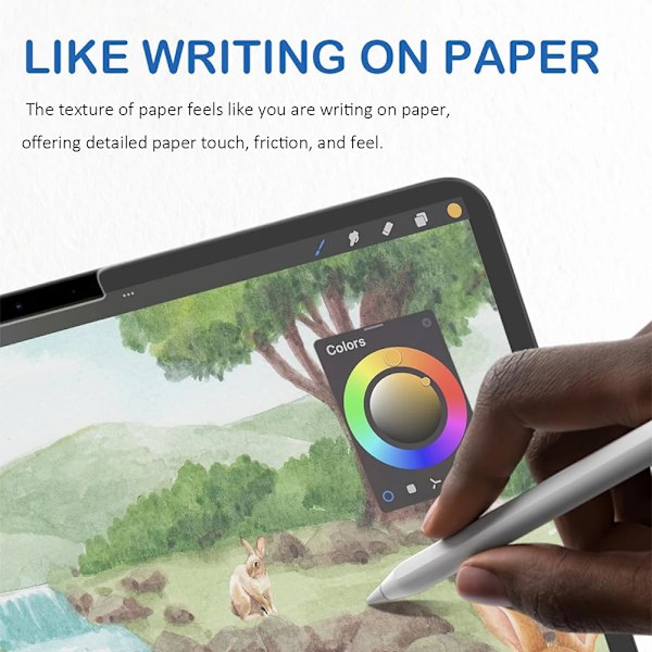 Skärmskydd som papper för iPad Air 13 11 5 4 M3 A16 2025 10:e generationen för iPad Pro 12.9 7:e 8:e 9:e Mini 6 7 Film Pro 11 M4 2024