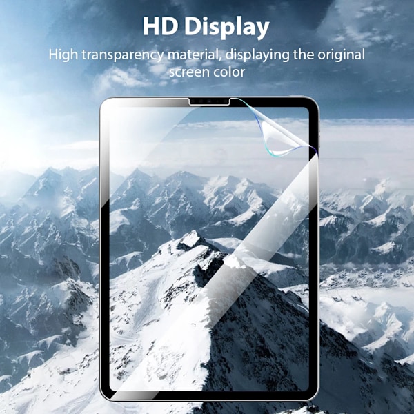 Hydrogel Film för Ipad Pro 13 M4 12.9 Air M2 M3 11 5 4 A16 10 9 9:e 10:e Generationen Mini 7 6 2025 Skärmskydd Tillbehör 7th 8th 9th 10.2