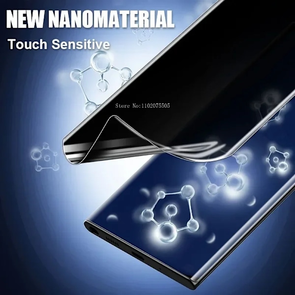 3-pack Sekretess Mjuk Hydrogel Film För Samsung Galaxy S24 Ultra S23 S22 S21 Plus FE S20 S8 S9 S10 Plus Note 20 10 Skärmskydd Galaxy S20 Plus Privacy