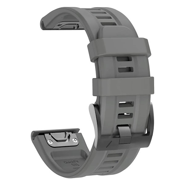 QuickFit 22mm 26mm Armband för Garmin Epix Gen 2 Silikonarmband för Garmin Fenix 7 7X 5Plus 6XPro Enduro 2 Armband Gray For TACTIX DELTA