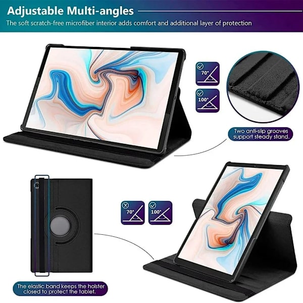 Fodral för Xiaomi Redmi Pad SE 2023 Fodral 11 tums Tablet Cover funda för redmi pad se 11 fodral 360 graders roterande läderfodral red Redmi Pad SE 11 2023