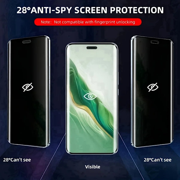 2 st Anti-Spion Hydrogel Film För Honor Magic 7 6 5 Pro X9b X9c Skärmskydd För Magic 5 6 7 Lite 300 200 100 Pro Mjuk Film Honor X9c Anti Peeping