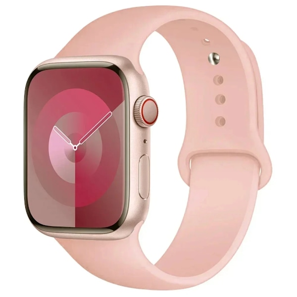 Silikon Sportarmband för Apple Watch strap 49mm 44mm 45mm 40mm 41mm 42mm 38mm armband iwatch series9 8 7 6 5 4 3SE Ultra 2 correa P 38mm-40mm-41mm S-M