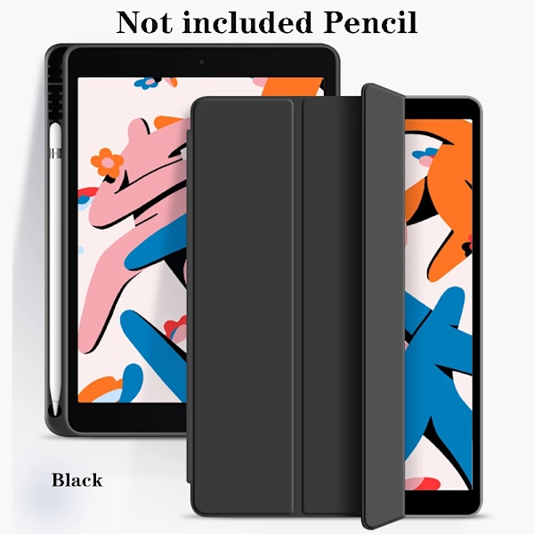 2025 M3 Fodral för iPad 11:e/10:e/9:e/8:e/7:e Gen Air 11 5/4 Pro 13 12.9 11 Fodral 2024 iPad 9:e Generationens Fodral 10.2 Mini 6 Pennhållare Black 1 2022 2021 2020 Pro11