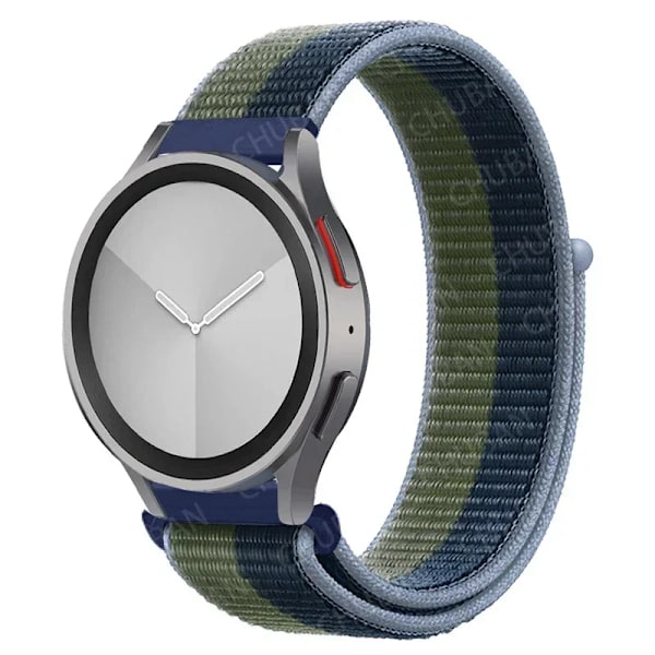 Nylon loop Band för Samsung Galaxy Watch 7-FE 6/5/pro/4/Classic/active 2 20mm/22mm sportarmband huawei gt 5-4-2-2e-3 pro rem 71 Orchid Moss Green 22mm watch band