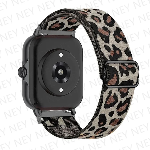 20mm/22mm Glänsande elastiskt armband för Amazfit gts 4-3-2-2e-mini/GTR 4/3 Pro band Amazfit Bip 5/Bip3 pro/Balance/GTS/GTR 4-3-2 armband leopard print 16 20mm watch band