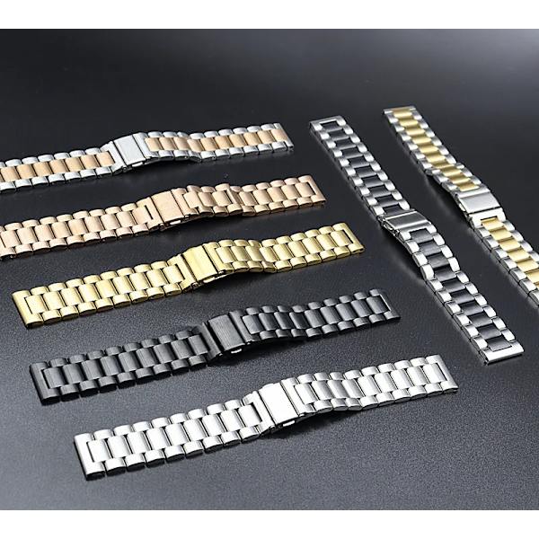22mm 20mm Metall Klockarmband För Garmin Vivoactive 3 4 5 Forerunner 245 645 158 55 165 745 965 255 256 Armband Venu 3 2 SQ2Music SZ-Silver 22mm width