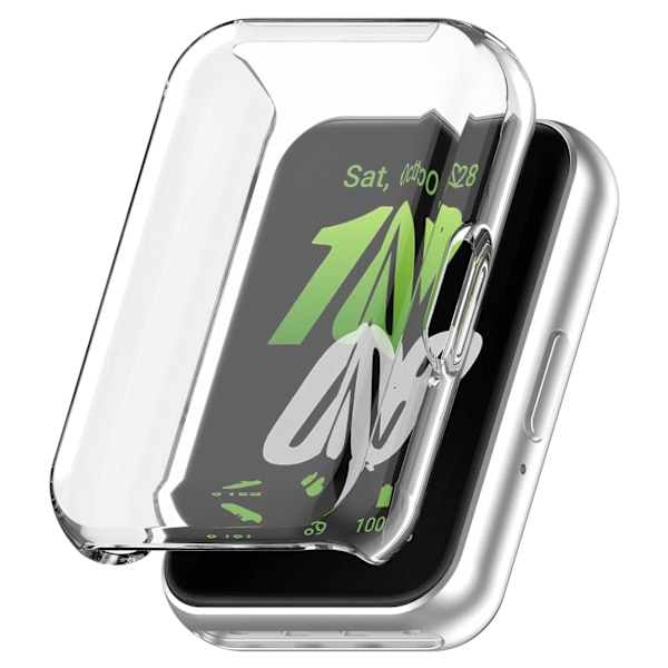 Mjukt TPU Skydd Skal Fullskärmsskydd Fodral För Samsung Galaxy Fit 3 / Fit3 SM-R390 1 transparent For Galaxy Fit 3