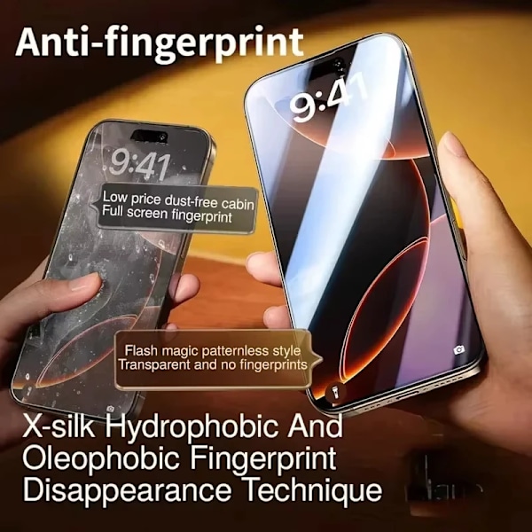 5 st Oleofobisk Beläggning Dammtät Installation Sekretess Skärmskydd För iPhone 16 13 11 12 14 15 Pro Max XS X XR 16e Glas 5 Pieces iPhone 15 Plus