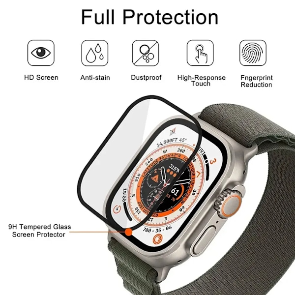 Skärmskydd för Apple Watch Series 9-8-7-6 5 4 Se ultra-2 49mm 41mm 45mm 40mm 44mm 3D (Ej härdat glas) Film Tillbehör 38 mm Series 3 2 1 3 PCS