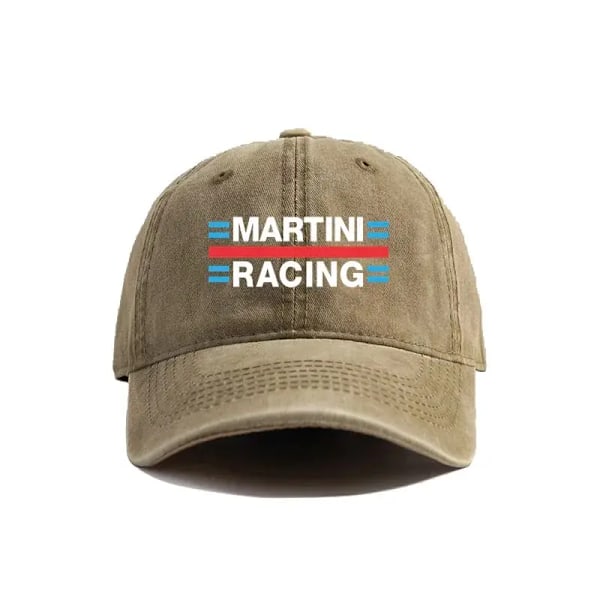 Martini Racing Baseballkepsar Distressed Hattar Keps Män Kvinnor Retro Utomhus Sommar Justerbara Pappahattar 7 Adjustable