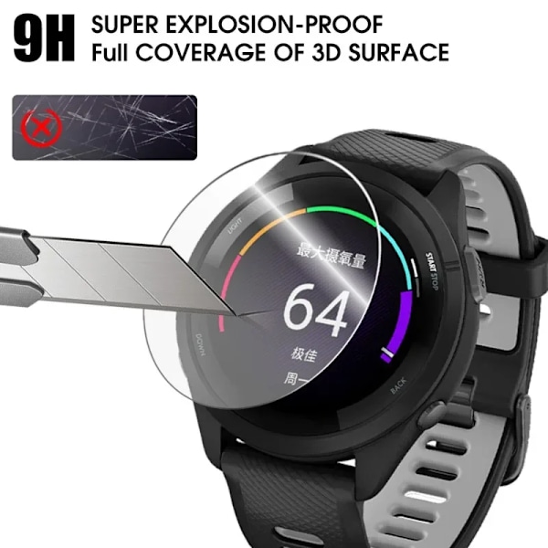 10-1 st Härdat Glas för Garmin Forerunner 165 965 255 265 265s 955 SmartWatch Skärmskydd HD Filmer för Garmin Klocka For Garmin 955 3Pcs