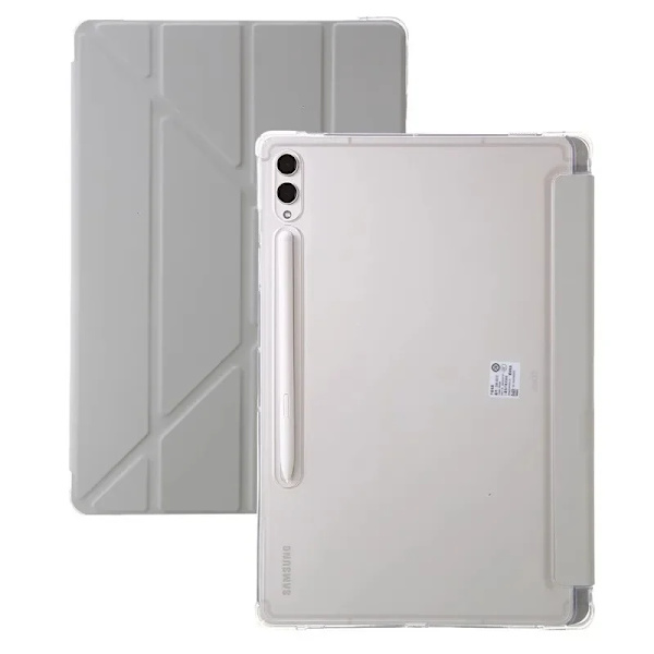 För Samsung Galaxy Tab S9 S10 FE S7 S8 Plus S9 FE S7 FE S9+ S8+ A9 Plus Lite 8.7 S6 Lite S10 FE Plus 13.1 Ställ Smart Fodral Gray Tab A9 8.7 inch