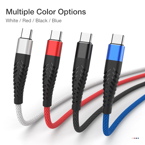 USB Typ A till C Kabel För Samsung S10 A12 A13 A22 A32 A52 Redmi USBC 1m 2m 3m Lång 25cm 50cm Kort Data Laddare Kabel Snabbladdning Silver 1m