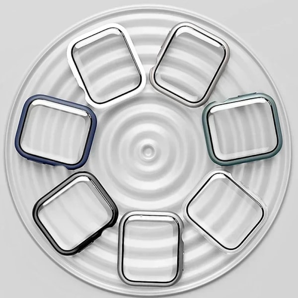 Härdat Glas+Skal För Apple Watch serie 10 42mm 46mm Matt Hård PC bumper Skärmskydd Fodral iWatch 10 42/46 Tillbehör Transparent 19 Series 10 46mm