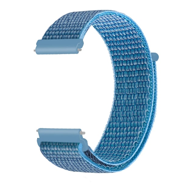 20 22mm Nylon Klockarmband För Garmin Vivoactive 3 4 5/Venu 2 Plus/Venu 3/Forerunner 55 158 265 965 745 645 255 Music Loop Armband Cape blue 22mm Width Band