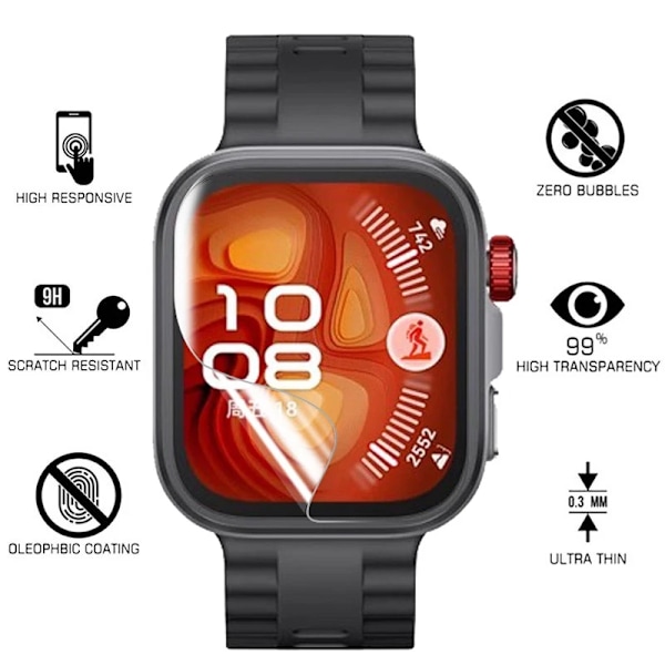 5 st Skärmskydd för Huawei Watch Fit 4 Fit4 Pro Repskydd Klar TPU Hydrogel Film för Huawei Fit3Fit4 Klocktillbehör For Huawei Fit 4 Pro 5 Pieces